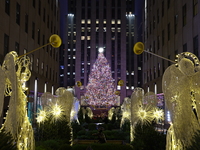 The Rockefeller Christmas Center Tree is in New York, N.Y., on December 10, 2024. (