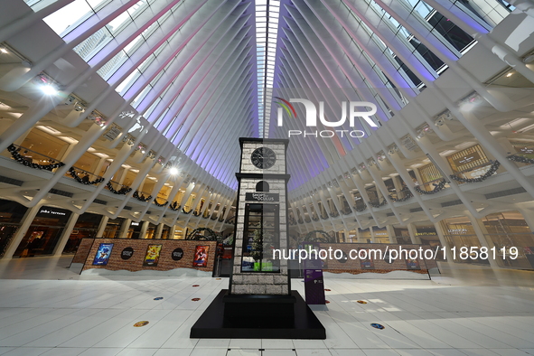 The Oculus Transportation Hub and mall at the World Trade Center in New York, N.Y., on December 10, 2024. 