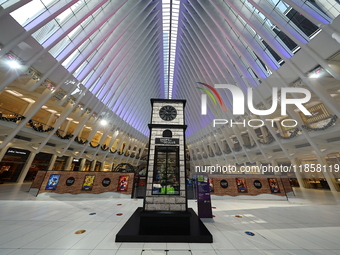 The Oculus Transportation Hub and mall at the World Trade Center in New York, N.Y., on December 10, 2024. (