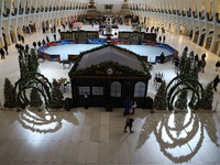 The Oculus Transportation Hub and mall at the World Trade Center in New York, N.Y., on December 10, 2024. (