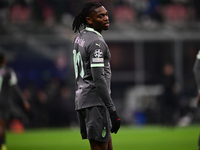 Rafael Leao of AC Milan looks on during the UEFA Champions League match between AC Milan and FK Crvena Zvezda at Giuseppe Meazza in Milan, I...