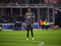 Samuel Chukwueze of AC Milan looks on during the UEFA Champions League match between AC Milan and FK Crvena Zvezda at Giuseppe Meazza in Mil...