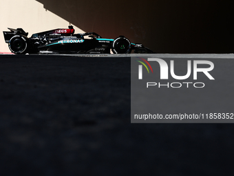 George Russell of Mercedes during the Formula 1 post-season testing at Yas Marina Cicuit in Abu Dhabi, United Arab Emirates on December 10,...