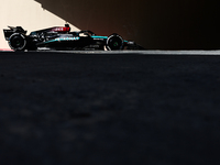 George Russell of Mercedes during the Formula 1 post-season testing at Yas Marina Cicuit in Abu Dhabi, United Arab Emirates on December 10,...