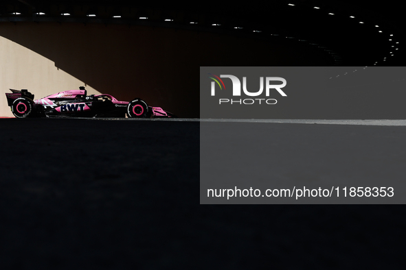 Paul Aron during the Formula 1 post-season testing at Yas Marina Cicuit in Abu Dhabi, United Arab Emirates on December 10, 2024. 