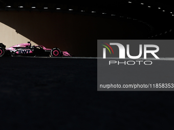 Paul Aron during the Formula 1 post-season testing at Yas Marina Cicuit in Abu Dhabi, United Arab Emirates on December 10, 2024. (