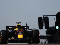 Isack Hadjar during the Formula 1 post-season testing at Yas Marina Cicuit in Abu Dhabi, United Arab Emirates on December 10, 2024. (