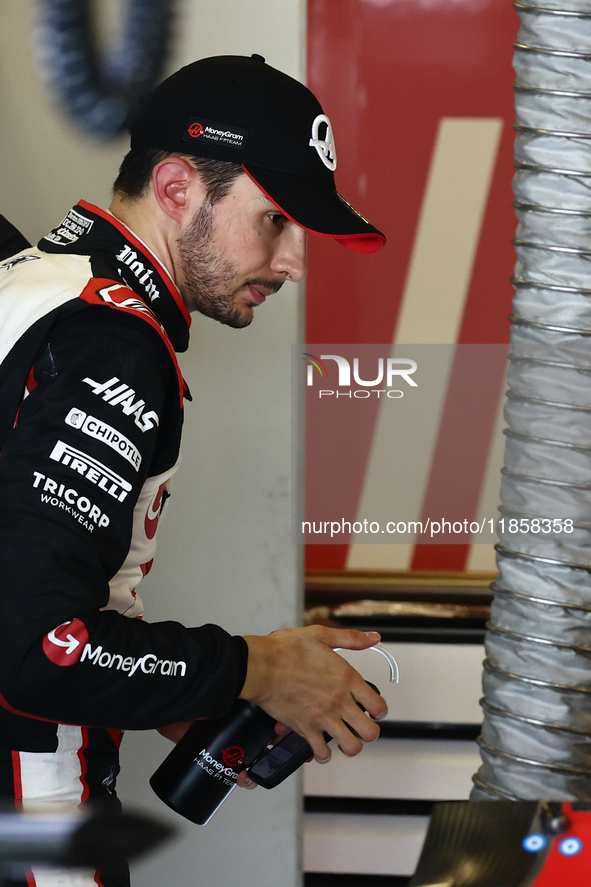 Esteban Ocon during the Formula 1 post-season testing at Yas Marina Cicuit in Abu Dhabi, United Arab Emirates on December 10, 2024. 