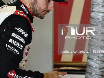 Esteban Ocon during the Formula 1 post-season testing at Yas Marina Cicuit in Abu Dhabi, United Arab Emirates on December 10, 2024. (