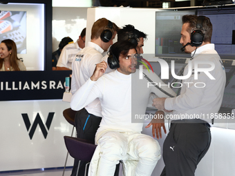 Carlos Sainz during the Formula 1 post-season testing at Yas Marina Cicuit in Abu Dhabi, United Arab Emirates on December 10, 2024. (