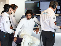 Carlos Sainz during the Formula 1 post-season testing at Yas Marina Cicuit in Abu Dhabi, United Arab Emirates on December 10, 2024. (