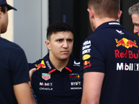 Isack Hadjar during the Formula 1 post-season testing at Yas Marina Cicuit in Abu Dhabi, United Arab Emirates on December 10, 2024. (