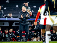 Sparta Praha trainer Lars Friis is present during the match between Feyenoord and Sparta Praha at Stadium De Kuip for the Champions League -...