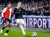 Feyenoord Rotterdam forward Igor Paixao and Sparta Praha defender Jaroslav Zeleny play during the match between Feyenoord and Sparta Praha a...