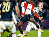 Feyenoord Rotterdam forward Ibrahim Osman and Sparta Praha defender Asger Sorensen play during the match between Feyenoord and Sparta Praha...