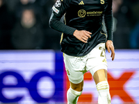 Sparta Praha defender Asger Sorensen participates in the match between Feyenoord and Sparta Praha at Stadium De Kuip for the Champions Leagu...