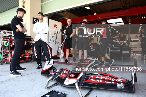 Charles Leclerc of Ferrari Ryo Hirakawa during the Formula 1 post-season testing at Yas Marina Cicuit in Abu Dhabi, United Arab Emirates on...