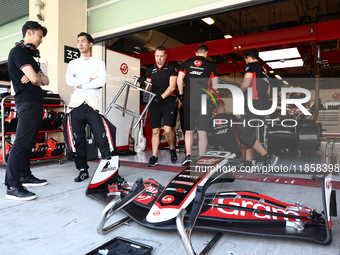 Charles Leclerc of Ferrari Ryo Hirakawa during the Formula 1 post-season testing at Yas Marina Cicuit in Abu Dhabi, United Arab Emirates on...