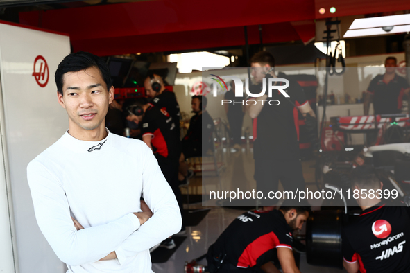 Charles Leclerc of Ferrari Ryo Hirakawa during the Formula 1 post-season testing at Yas Marina Cicuit in Abu Dhabi, United Arab Emirates on...