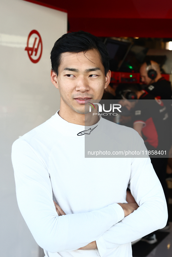 Charles Leclerc of Ferrari Ryo Hirakawa during the Formula 1 post-season testing at Yas Marina Cicuit in Abu Dhabi, United Arab Emirates on...