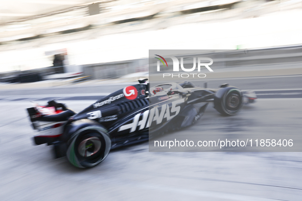 Esteban Ocon during the Formula 1 post-season testing at Yas Marina Cicuit in Abu Dhabi, United Arab Emirates on December 10, 2024. 