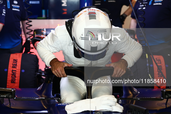 Carlos Sainz during the Formula 1 post-season testing at Yas Marina Cicuit in Abu Dhabi, United Arab Emirates on December 10, 2024. 