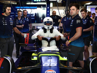 Carlos Sainz during the Formula 1 post-season testing at Yas Marina Cicuit in Abu Dhabi, United Arab Emirates on December 10, 2024. (