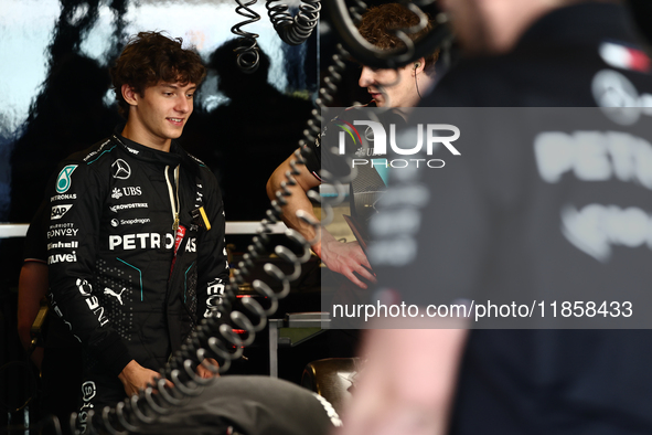 Andrea Kimi Antonelli during the Formula 1 post-season testing at Yas Marina Cicuit in Abu Dhabi, United Arab Emirates on December 10, 2024....