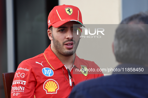 Antonio Fuoco during the Formula 1 post-season testing at Yas Marina Cicuit in Abu Dhabi, United Arab Emirates on December 10, 2024. 