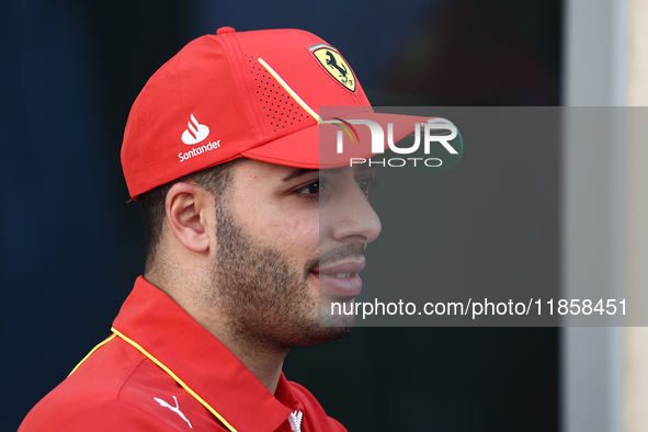 Antonio Fuoco during the Formula 1 post-season testing at Yas Marina Cicuit in Abu Dhabi, United Arab Emirates on December 10, 2024. 