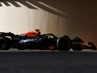 Isack Hadjar during the Formula 1 post-season testing at Yas Marina Cicuit in Abu Dhabi, United Arab Emirates on December 10, 2024. (