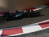 George Russell of Mercedes during the Formula 1 post-season testing at Yas Marina Cicuit in Abu Dhabi, United Arab Emirates on December 10,...