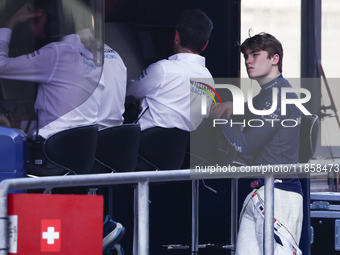 Luke Browning during the Formula 1 post-season testing at Yas Marina Cicuit in Abu Dhabi, United Arab Emirates on December 10, 2024. (