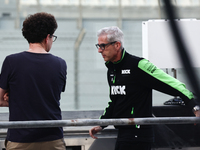 Mattia Binotto and Alessandro Alunni Bravi during the Formula 1 post-season testing at Yas Marina Cicuit in Abu Dhabi, United Arab Emirates...