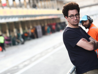 Mattia Binotto during the Formula 1 post-season testing at Yas Marina Cicuit in Abu Dhabi, United Arab Emirates on December 10, 2024. (