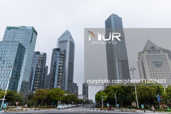 A view of urban real estate in Nanchang, Jiangxi province, China, on March 16, 2021. 