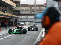 Nico Hulkenberg during the Formula 1 post-season testing at Yas Marina Cicuit in Abu Dhabi, United Arab Emirates on December 10, 2024. (