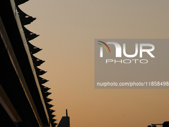 Oliver Bearman of Haas  during the Formula 1 post-season testing at Yas Marina Cicuit in Abu Dhabi, United Arab Emirates on December 10, 202...