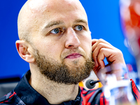 Feyenoord Rotterdam defender Gernot Traner attends the press conference after the match between Feyenoord and Sparta Praha at Stadium De Kui...