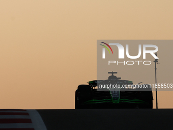 Nico Hulkenberg during the Formula 1 post-season testing at Yas Marina Cicuit in Abu Dhabi, United Arab Emirates on December 10, 2024. (