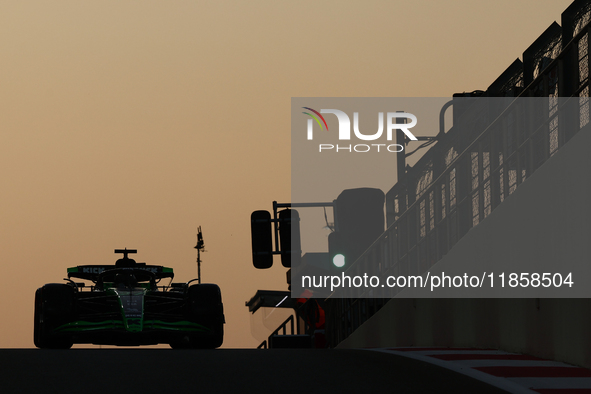 Charles Leclerc of Ferrari during the Formula 1 post-season testing at Yas Marina Cicuit in Abu Dhabi, United Arab Emirates on December 10,...