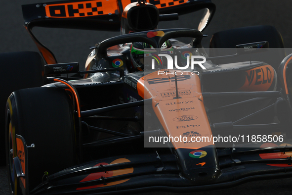 Pato O'Ward during the Formula 1 post-season testing at Yas Marina Cicuit in Abu Dhabi, United Arab Emirates on December 10, 2024. 