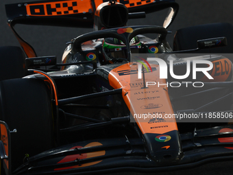 Pato O'Ward during the Formula 1 post-season testing at Yas Marina Cicuit in Abu Dhabi, United Arab Emirates on December 10, 2024. (