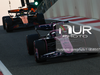 Paul Aron during the Formula 1 post-season testing at Yas Marina Cicuit in Abu Dhabi, United Arab Emirates on December 10, 2024. (