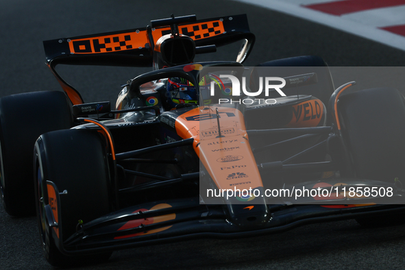 Oscar Piastri of McLaren during the Formula 1 post-season testing at Yas Marina Cicuit in Abu Dhabi, United Arab Emirates on December 10, 20...