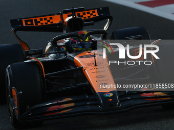 Oscar Piastri of McLaren during the Formula 1 post-season testing at Yas Marina Cicuit in Abu Dhabi, United Arab Emirates on December 10, 20...