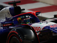 Ayumu Iwasa during the Formula 1 post-season testing at Yas Marina Cicuit in Abu Dhabi, United Arab Emirates on December 10, 2024. (