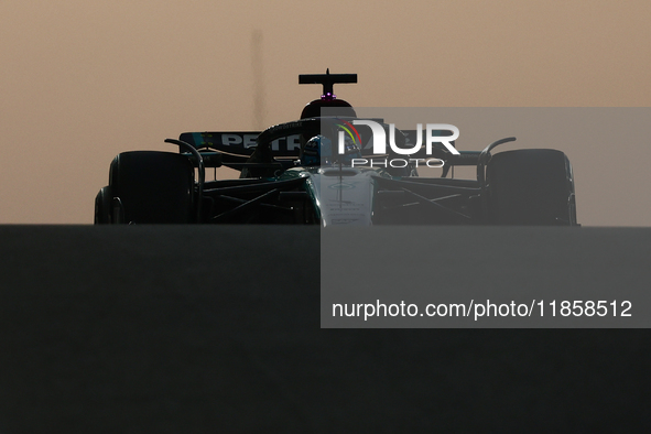 George Russell of Mercedes during the Formula 1 post-season testing at Yas Marina Cicuit in Abu Dhabi, United Arab Emirates on December 10,...