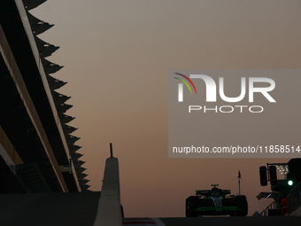 Gabriel Bortoleto during the Formula 1 post-season testing at Yas Marina Cicuit in Abu Dhabi, United Arab Emirates on December 10, 2024. (