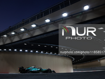 Felipe Drugovich during the Formula 1 post-season testing at Yas Marina Cicuit in Abu Dhabi, United Arab Emirates on December 10, 2024. (